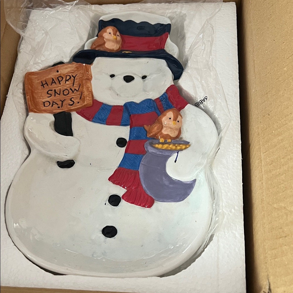 Christmas Winnie the Pooh dish
